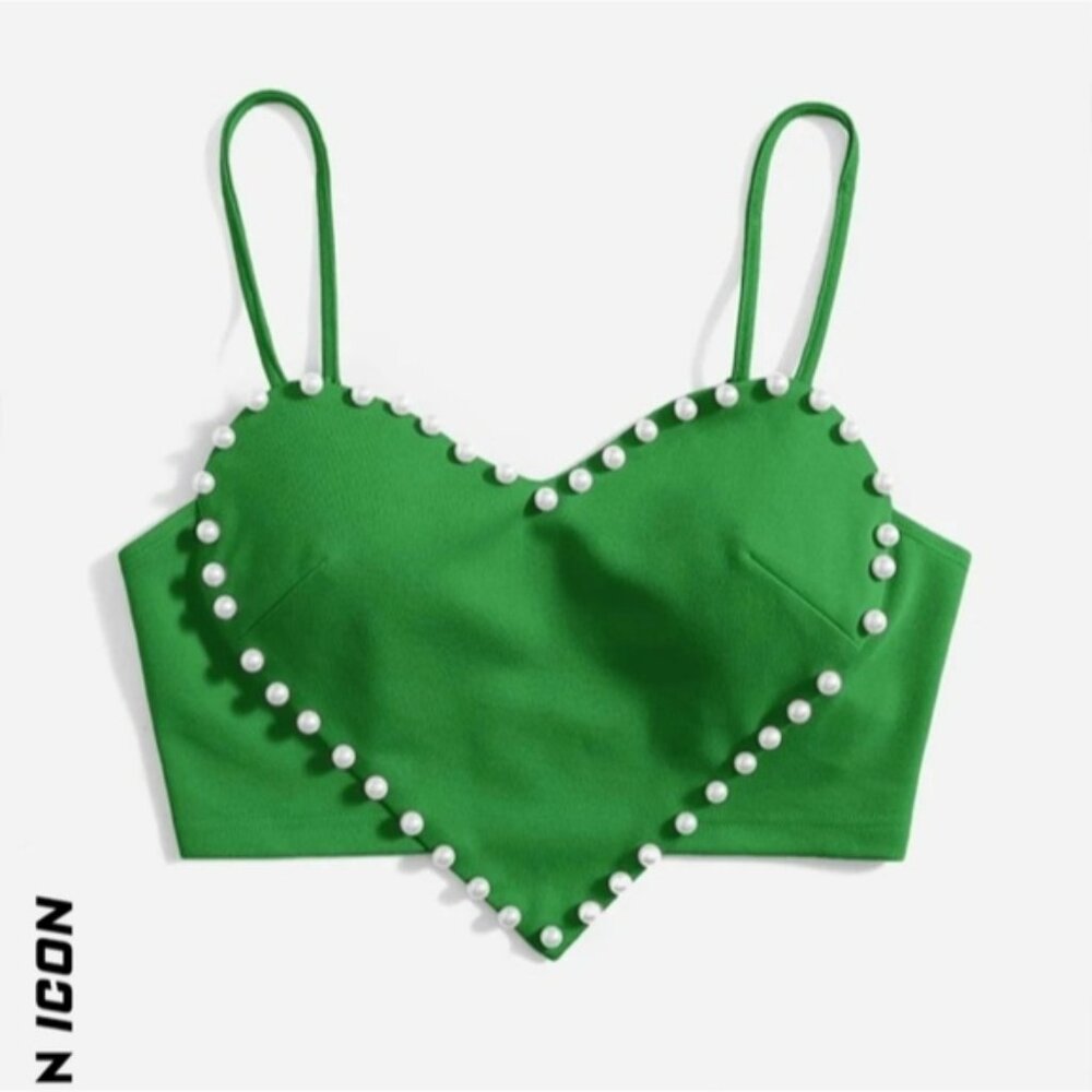 Shein Heart Shaped Crop Top